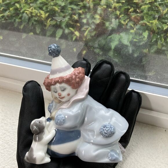 LLADRO Pierrot Clown Puppy and Ball #5278 Retired Made Spain 1985 Nino pierrot - Picture 15 of 16